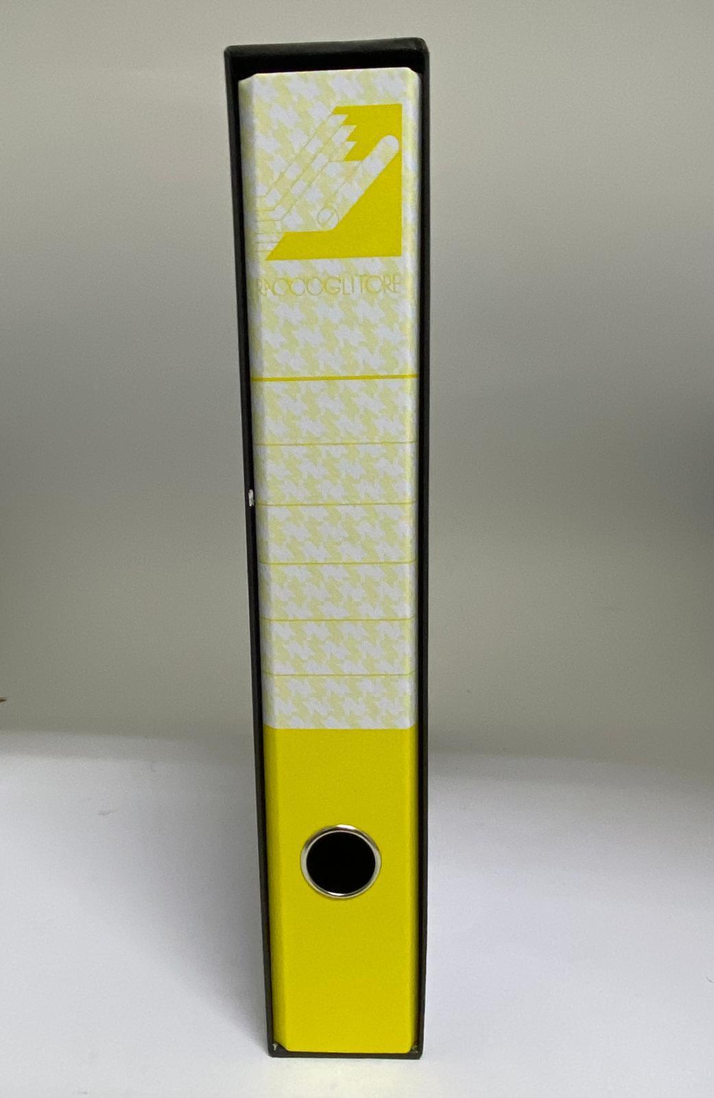 cartotecnica ridolfi forte raccoglitori registratori protocollo dimensioni 28x35 cm dorso 5 colore giallo - foto 1