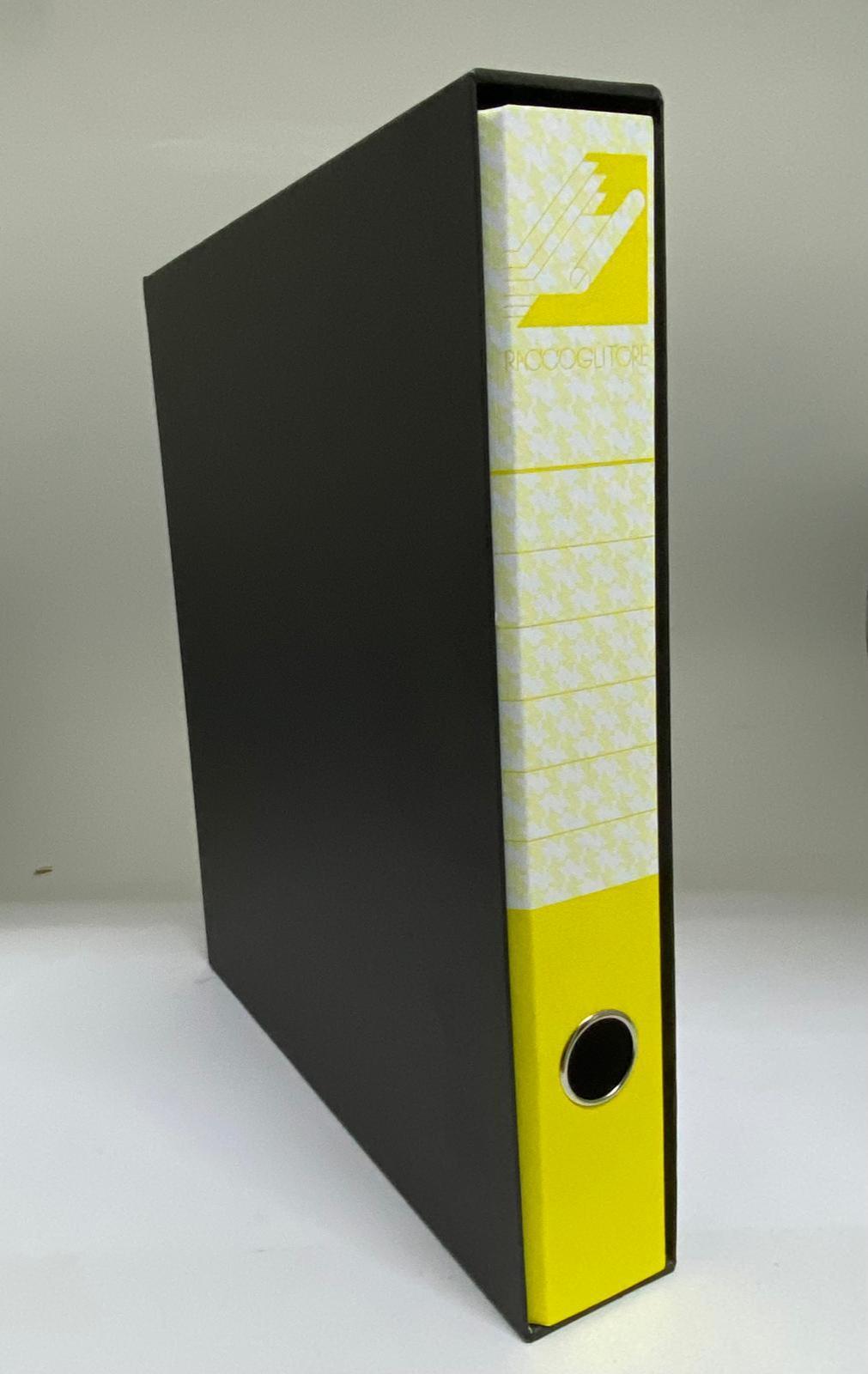 cartotecnica ridolfi forte raccoglitori registratori protocollo dimensioni 28x35 cm dorso 5 colore giallo - foto 2
