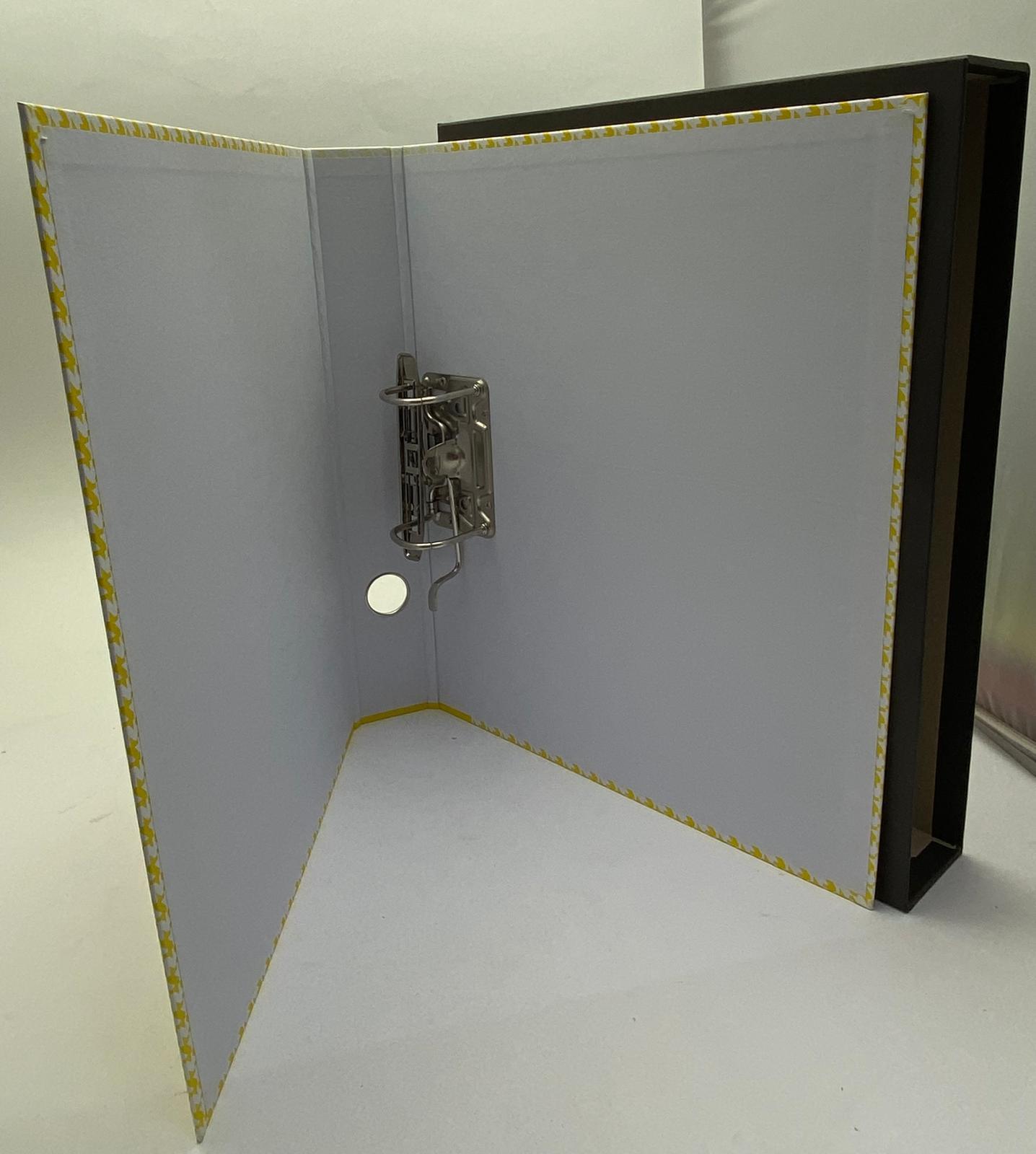 cartotecnica ridolfi forte raccoglitori registratori protocollo dimensioni 28x35 cm dorso 5 colore giallo - foto 3