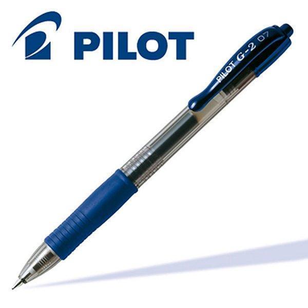 pilot pilot g 2 penna a sfera 12 pz gel a scatto ricaricabile colore blu punta da 0,7 mm - foto 3