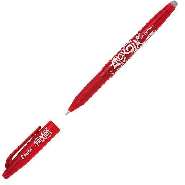 pilot pilot frixion ball 12 penne a sfera cancellabili ricaricabili rosso con punta da 0,7 mm - foto 3