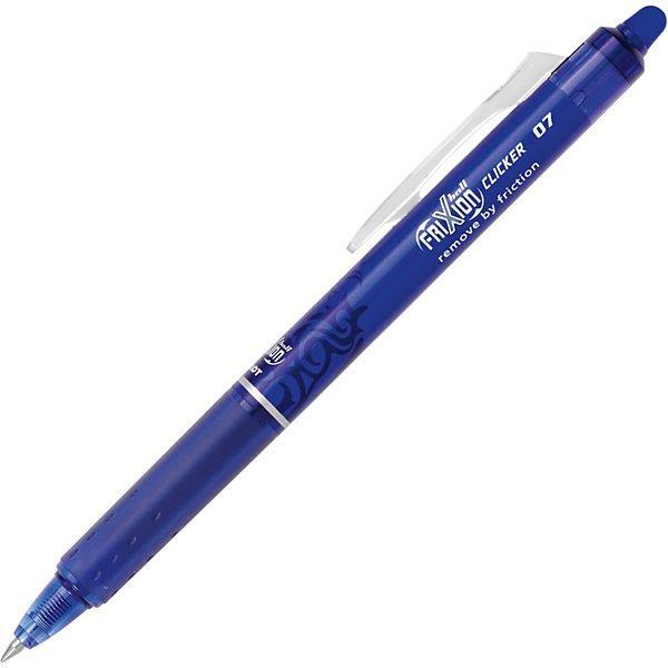 pilot pilot frixion ball clicker penna a sfera cancellabile e ricaricabile colore blu punta da 0,7 mm - foto 1