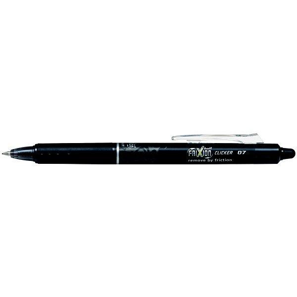 pilot pilot frixion ball clicker penna a sfera cancellabile e ricaricabile colore nero punta da 0,7 mm - foto 2