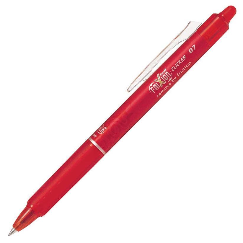 pilot pilot frixion ball clicker penna a sfera cancellabile e ricaricabile colore rosso punta da 0,7 mm - foto 1