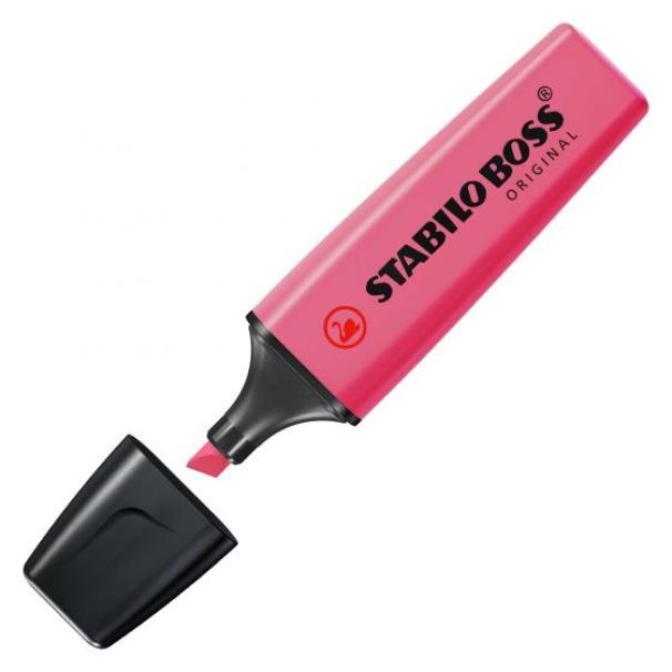 stabilo stabilo boss original evidenziatore colore rosa 46 confezione da 10 pz - foto 2