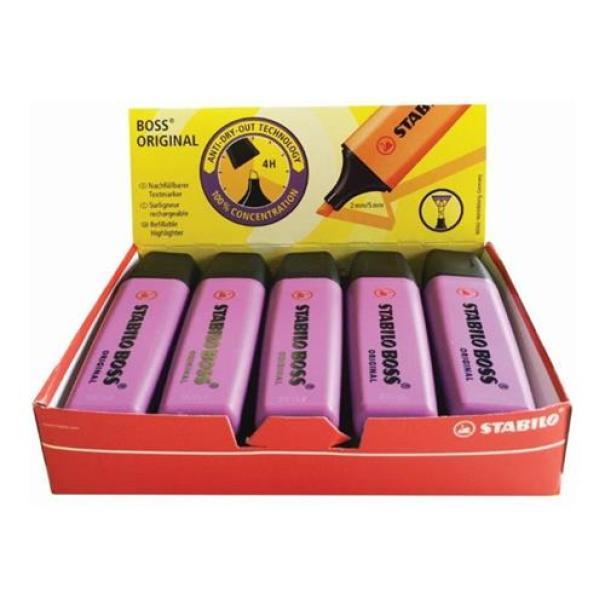 stabilo stabilo boss original evidenziatore colore lilla 58 confezione da 10 pz - foto 1