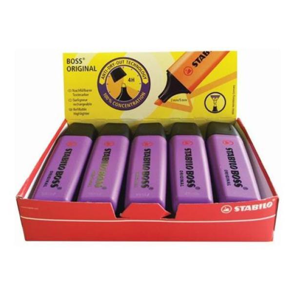 stabilo stabilo boss original evidenziatore colore lavanda 55 confezione da 10pz - foto 1