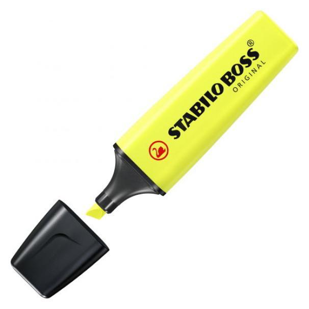 stabilo stabilo boss original evidenziatore colore giallo 24 confezione da 10 pz - foto 2