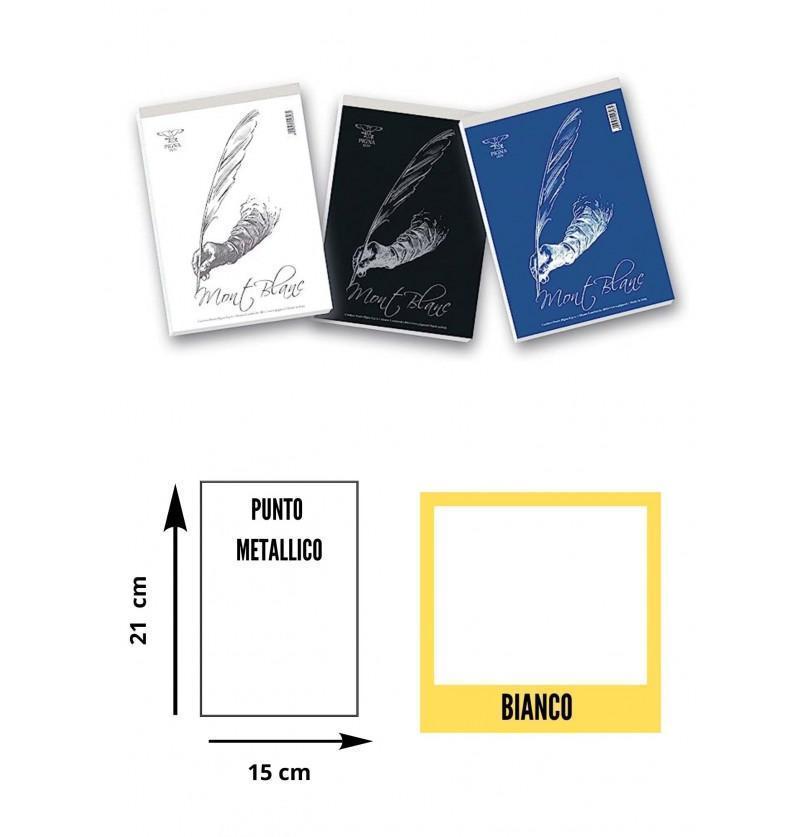 mont blanc mont blanc blocchi notes conf. 10 pz bianco senza rigatura formato a5 15x21 cm 70fg 60 gr/mq - foto 1