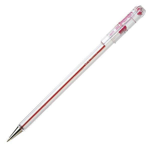 pentel pentel superb bk77 conf. da 12 pz. penna a sfera punta fine da 0,7 mm colore rosso - foto 2
