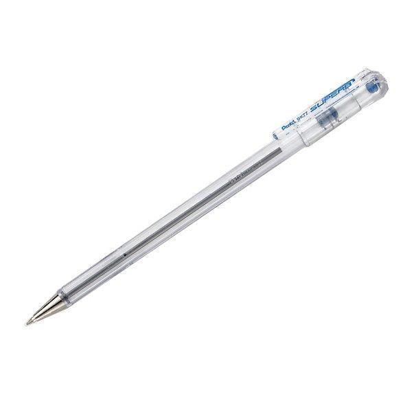 pentel pentel superb bk77 conf. da 12 pz. penna a sfera punta fine da 0,7 mm colore blu - foto 2