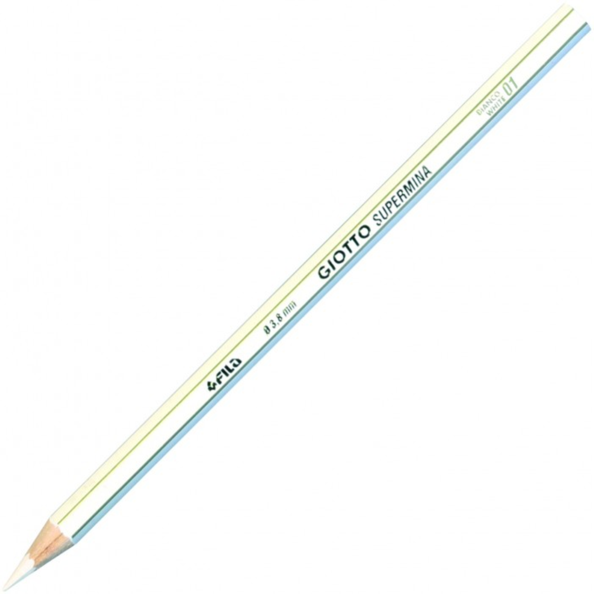 giotto giotto supermina 12 pz. pastelli colore bianco n. 01 - foto 2