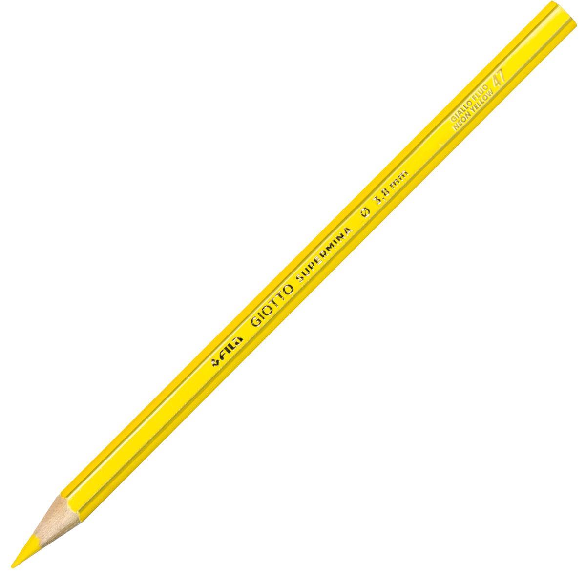 giotto giotto supermina 12 pz. pastelli colore giallo scuro n. 04 - foto 2