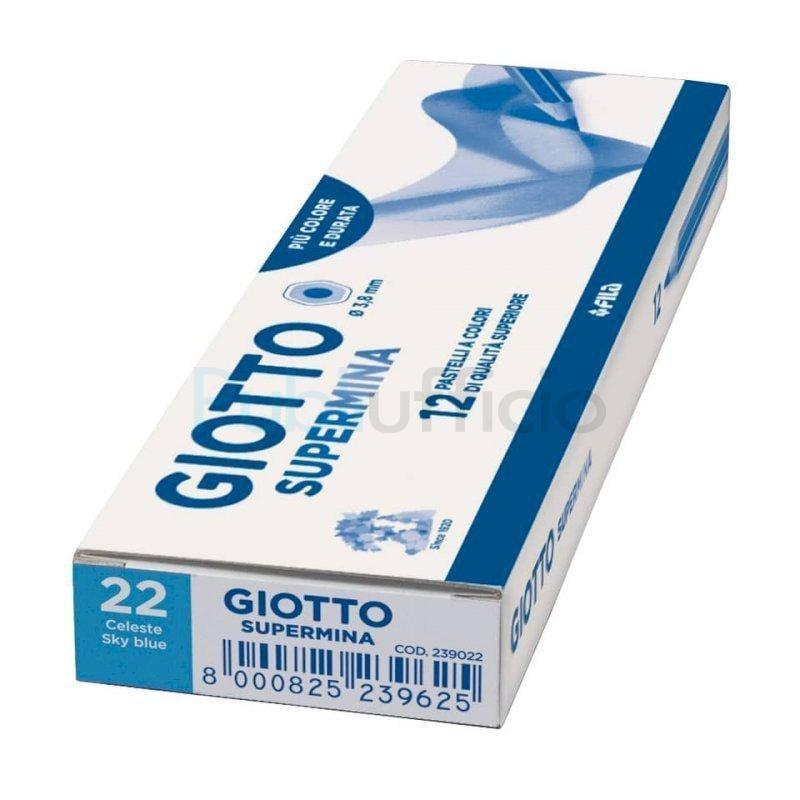 giotto giotto supermina 12 pz. pastelli colore celeste n. 22 - foto 1
