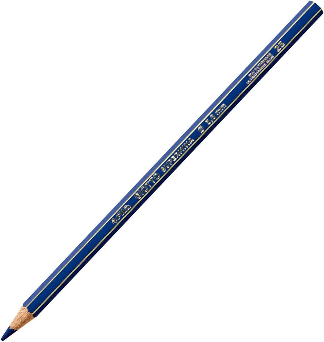 giotto giotto supermina 12 pz. pastelli colore blu oltremare n. 25 - foto 2