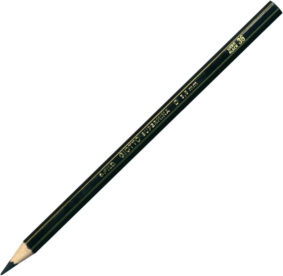 giotto giotto supermina 12 pz. pastelli colore nero n. 36 - foto 2