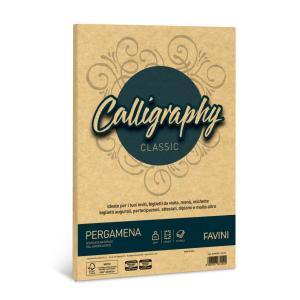 Calligraphy carta pergamena a4 21x29,7cm conf da 50  fogli da 90 gr/mq colore oro