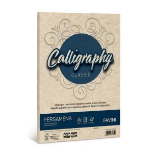 Calligraphy carta pergamena a4 21x29,7cm conf da 50  fogli da 190 gr/mq colore sabbia