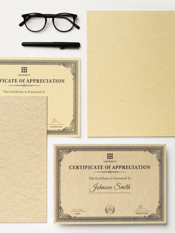 favini favini calligraphy carta pergamena a4 21x29,7cm conf da 50  fogli da 190 gr/mq colore oro - foto 2