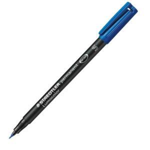 Lumocolor 313 penna 10 pz marcatore permanente punta superfine tratto da 0.4 mm colore blu