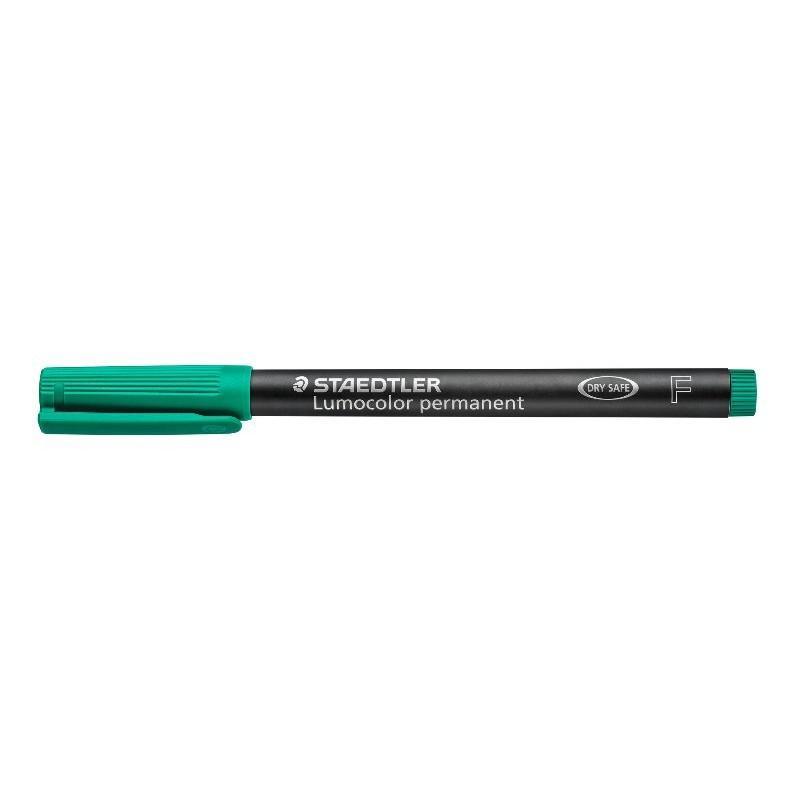 staedtler staedtler lumocolor 318 penna 10 pz marcatore permanente punta fine tratto da 0.6 mm colore verde - foto 2