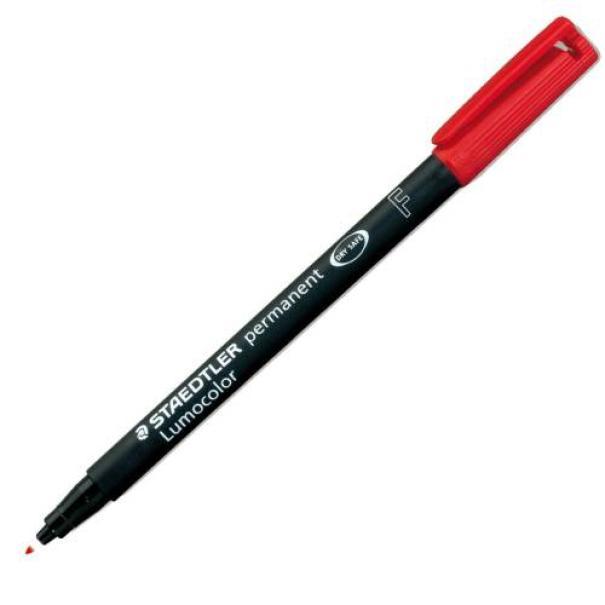 staedtler staedtler lumocolor 318 penna 10 pz marcatore permanente punta fine tratto da 0.6 mm colore rosso - foto 1