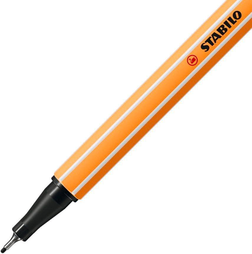 stabilo stabilo point 88 10 pz pennarello fineliner con tratto da 0,4 mm colore nero n° 46 - foto 3