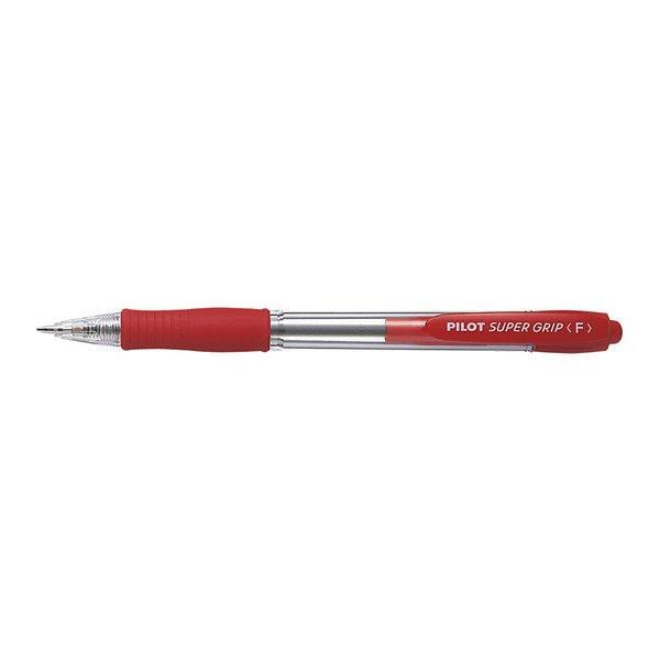 pilot pilot super grip 12 pz penna a sfera rosso a scatto punta da 0,7 mm - foto 2