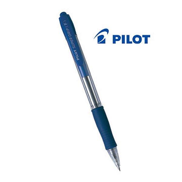 pilot pilot super grip 12  pz penna a sfera blu a scatto punta da 0,7 mm - foto 2