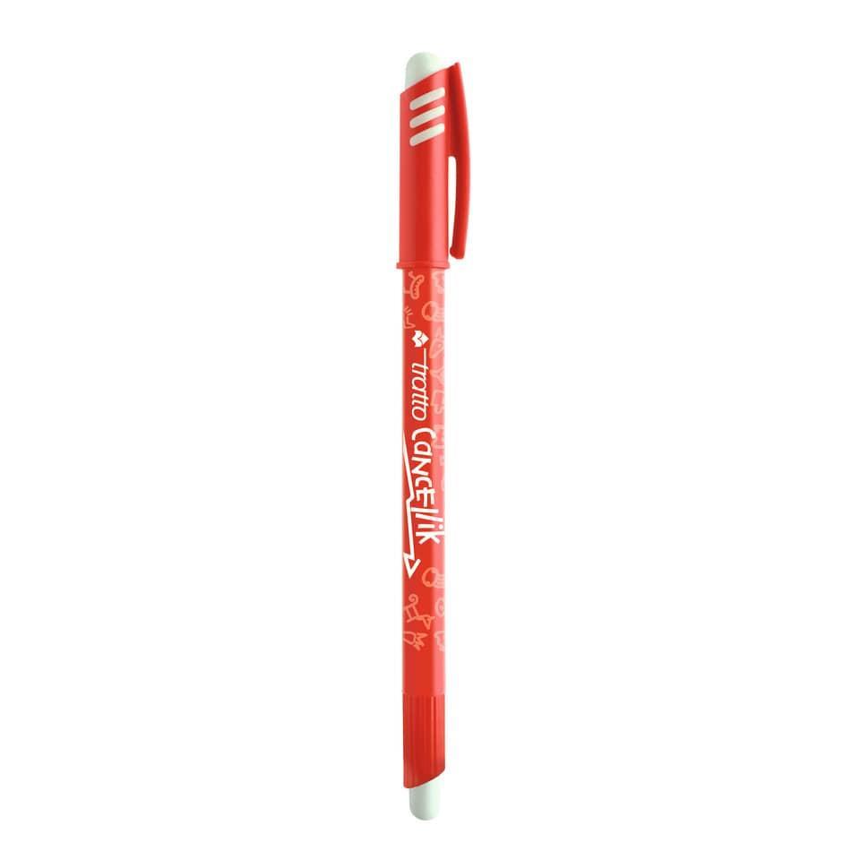 tratto tratto cancellik penna 12 pz a sfera cancellabile con tratto da 0,4 mm colore rosso - foto 2