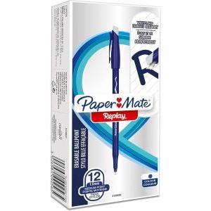 Replay 12 pz penna a sfera cancellabile colore blu