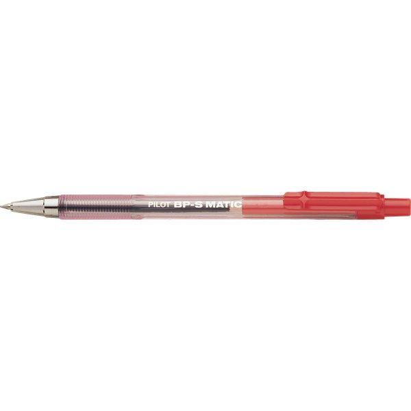 pilot pilot bps matic fine 12 pz penna a sfera a scatto colore rosso con punta da 0,7 mm - foto 1