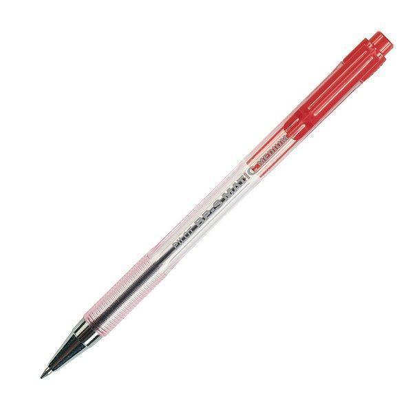 pilot pilot bps matic fine 12 pz penna a sfera a scatto colore rosso con punta da 0,7 mm - foto 2