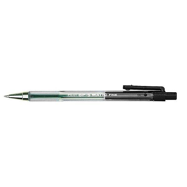 pilot pilot bps matic fine 12 pz penna a sfera a scatto colore nero con punta da 0,7 mm - foto 2