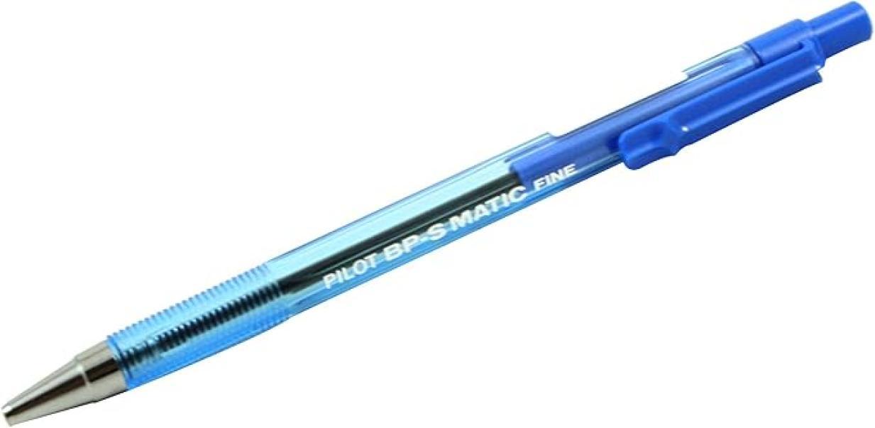 pilot pilot bps matic fine 12 pz penna a sfera a scatto colore blu con punta da 0,7 mm - foto 1