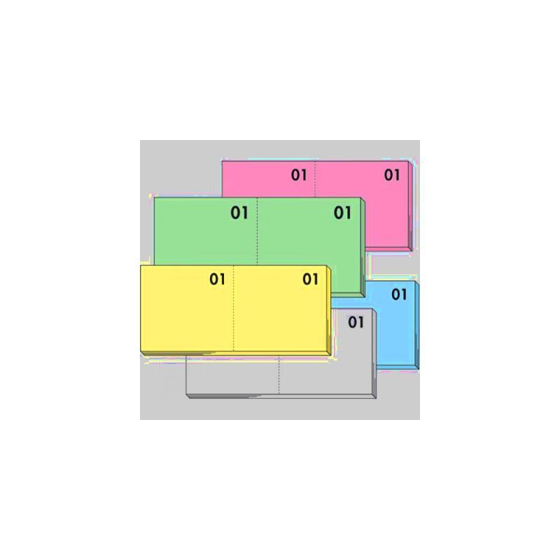 edipro edipro 50 pz di blocchi cassa numerati riffa da 1 a 100 e5406 - foto 2