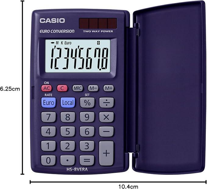 casio casio calcolatrice tascabile hs-8vera 8 cifre - foto 2