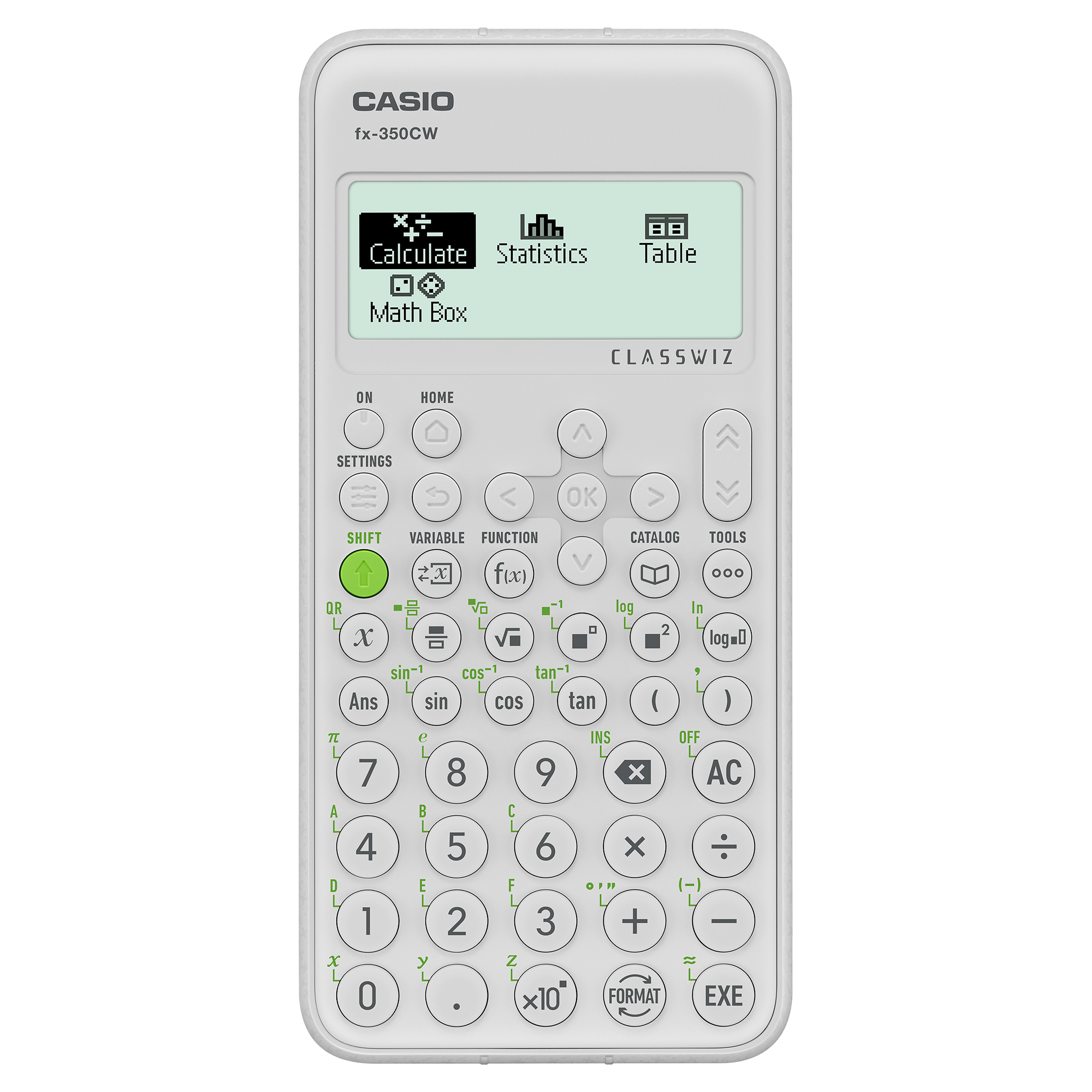 casio casio calcolatrice scientifica fx350cw 10+2 cifre 290 funzioni colore bianco - foto 1