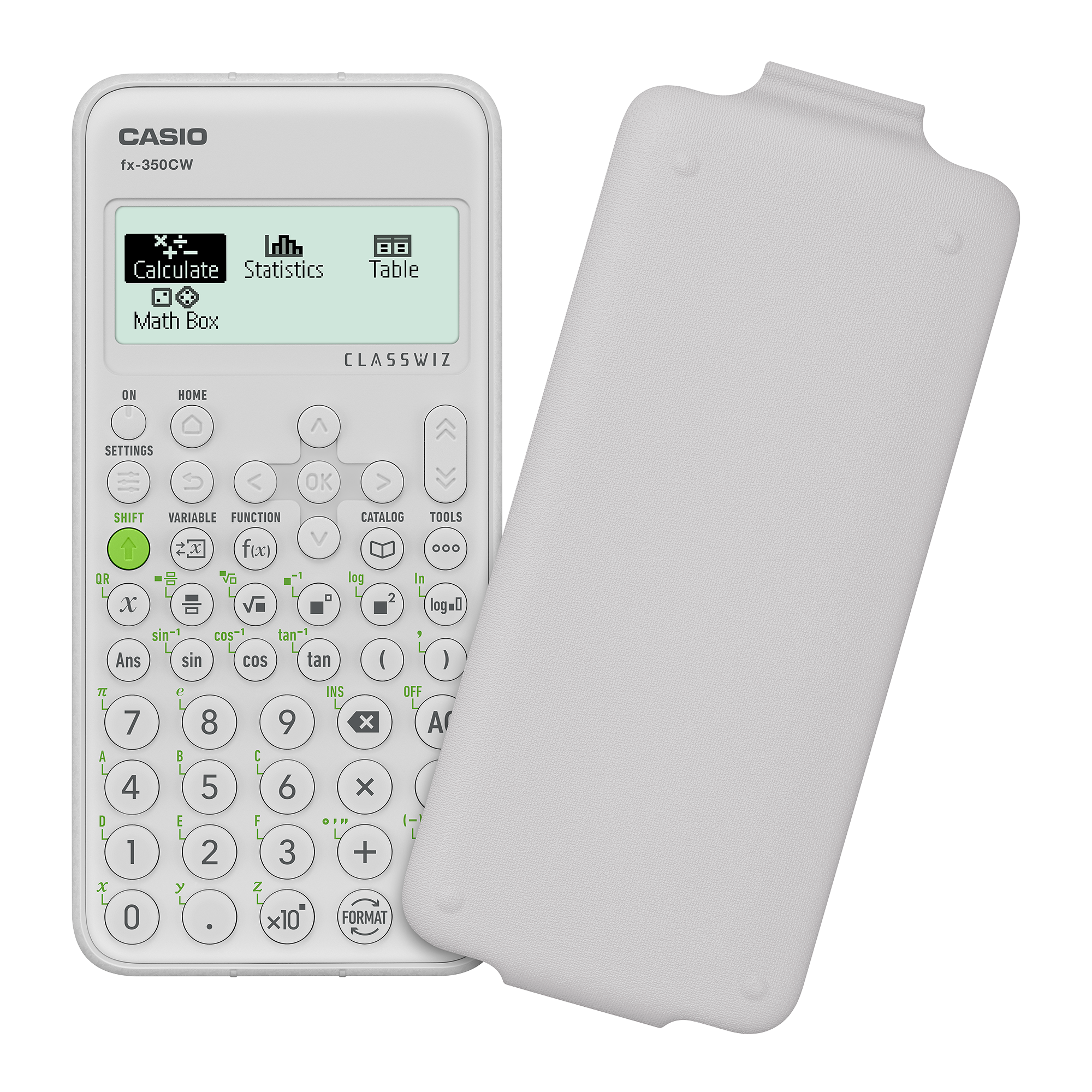 casio casio calcolatrice scientifica fx350cw 10+2 cifre 290 funzioni colore bianco - foto 2