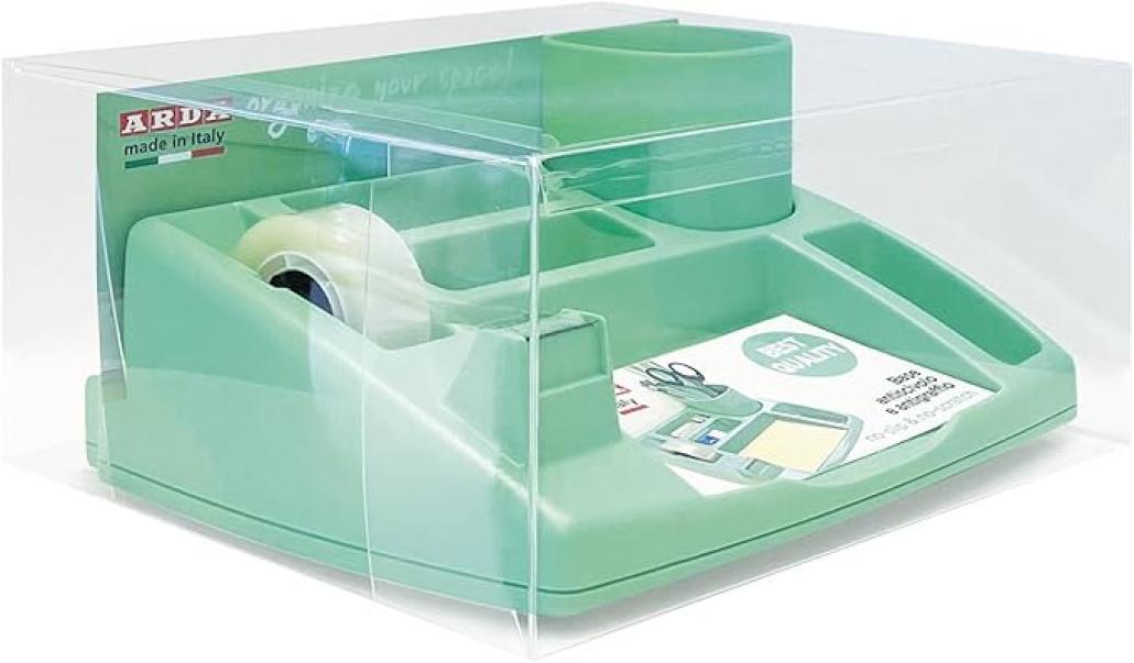 arda arda desk organizer oliver 4121 colore verde pastello - foto 2
