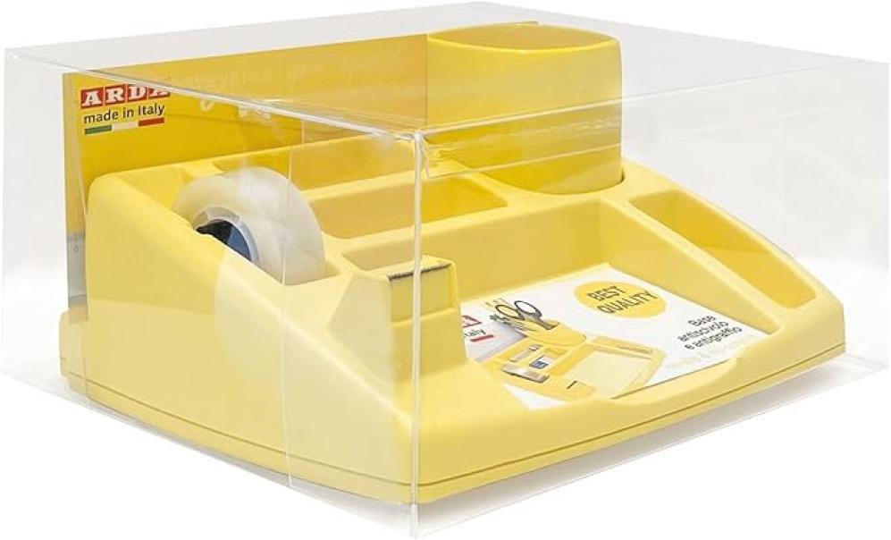 arda arda desk organizer oliver 4121 colore giallo pastello - foto 2