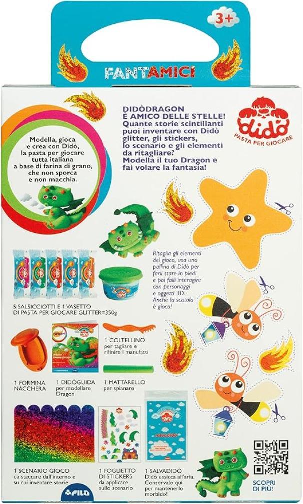 dido' didò fantamici dragon giocacrea pasta modellabile 360800 - foto 3