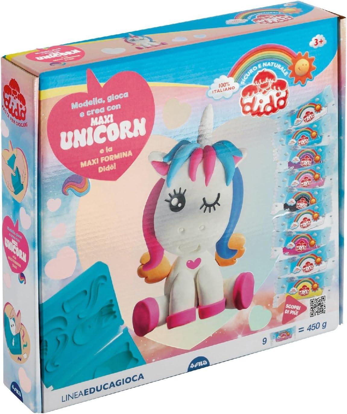 dido' didò modella gioca e crea maxi unicorn 362700 pasta modellabile - foto 2