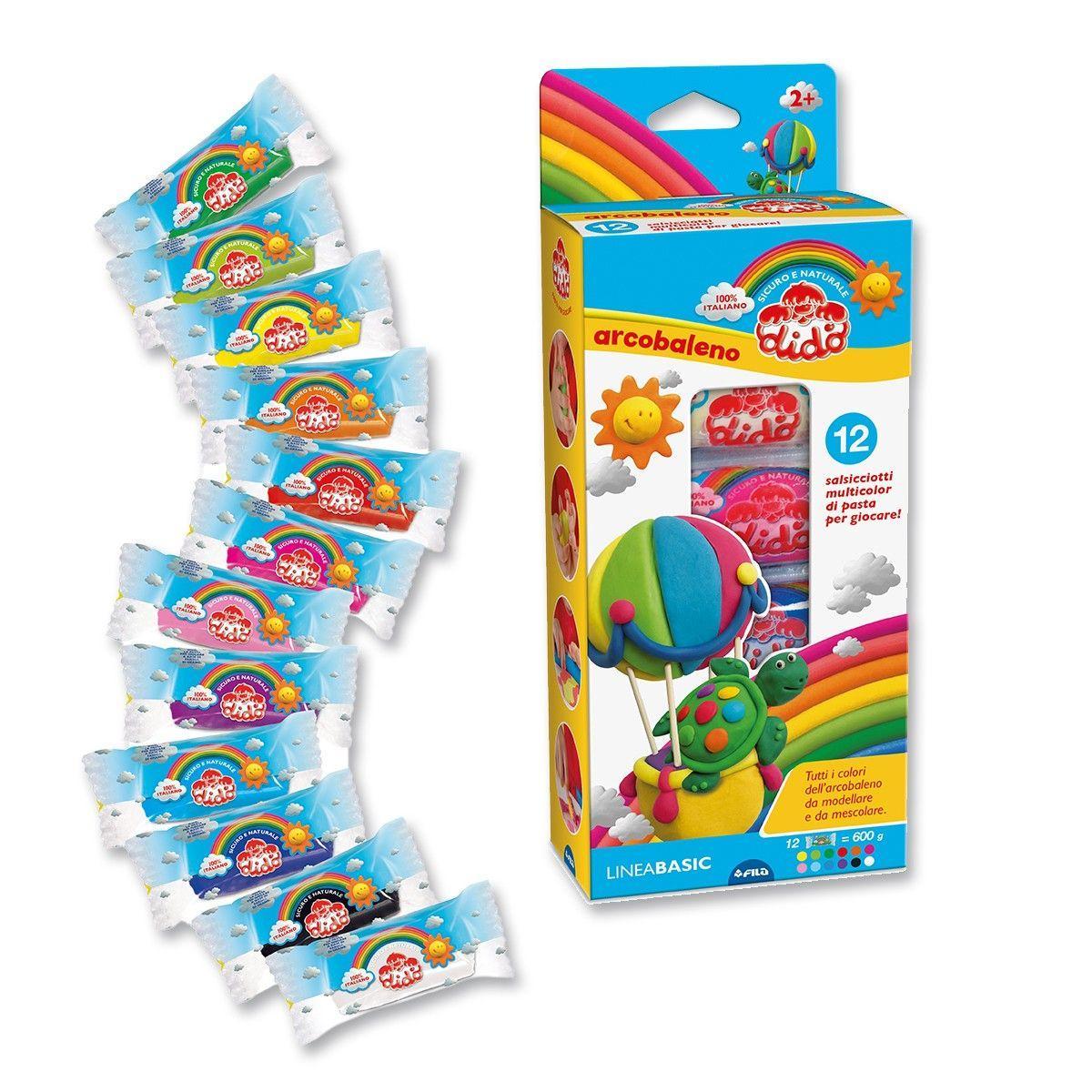 dido' didò arcobaleno 397900 pasta modellabile 12 pz. - foto 1 dido' didò arcobaleno 397900 pasta modellabile 12 pz. - foto 1