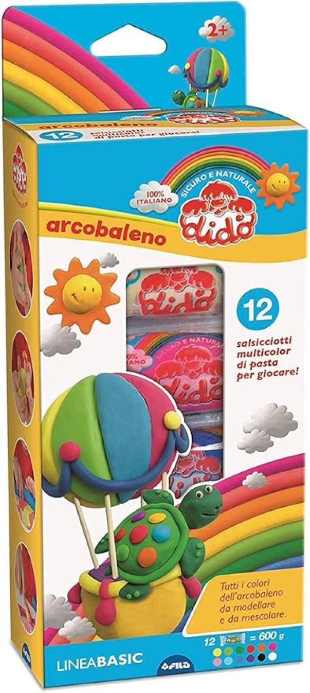 dido' didò arcobaleno 397900 pasta modellabile 12 pz. - foto 2 dido' didò arcobaleno 397900 pasta modellabile 12 pz. - foto 2