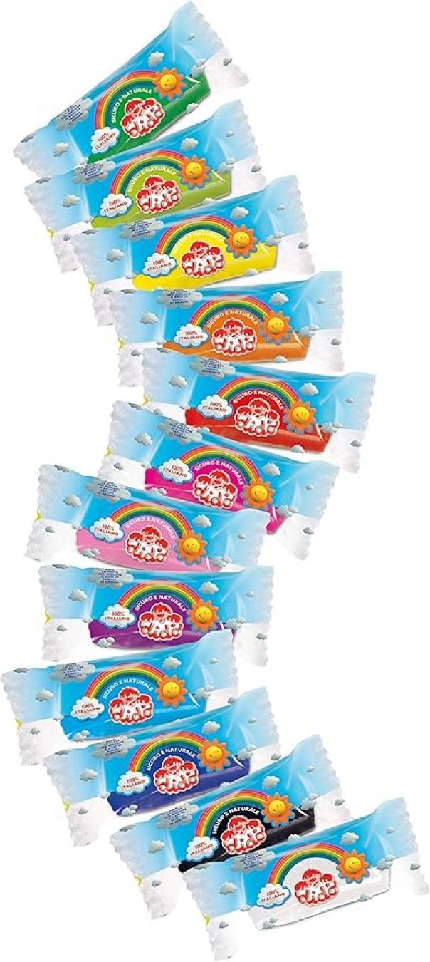 dido' didò arcobaleno 397900 pasta modellabile 12 pz. - foto 3 dido' didò arcobaleno 397900 pasta modellabile 12 pz. - foto 3