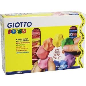 Pongo 16 panetti plastilina da 250 g colori assortiti