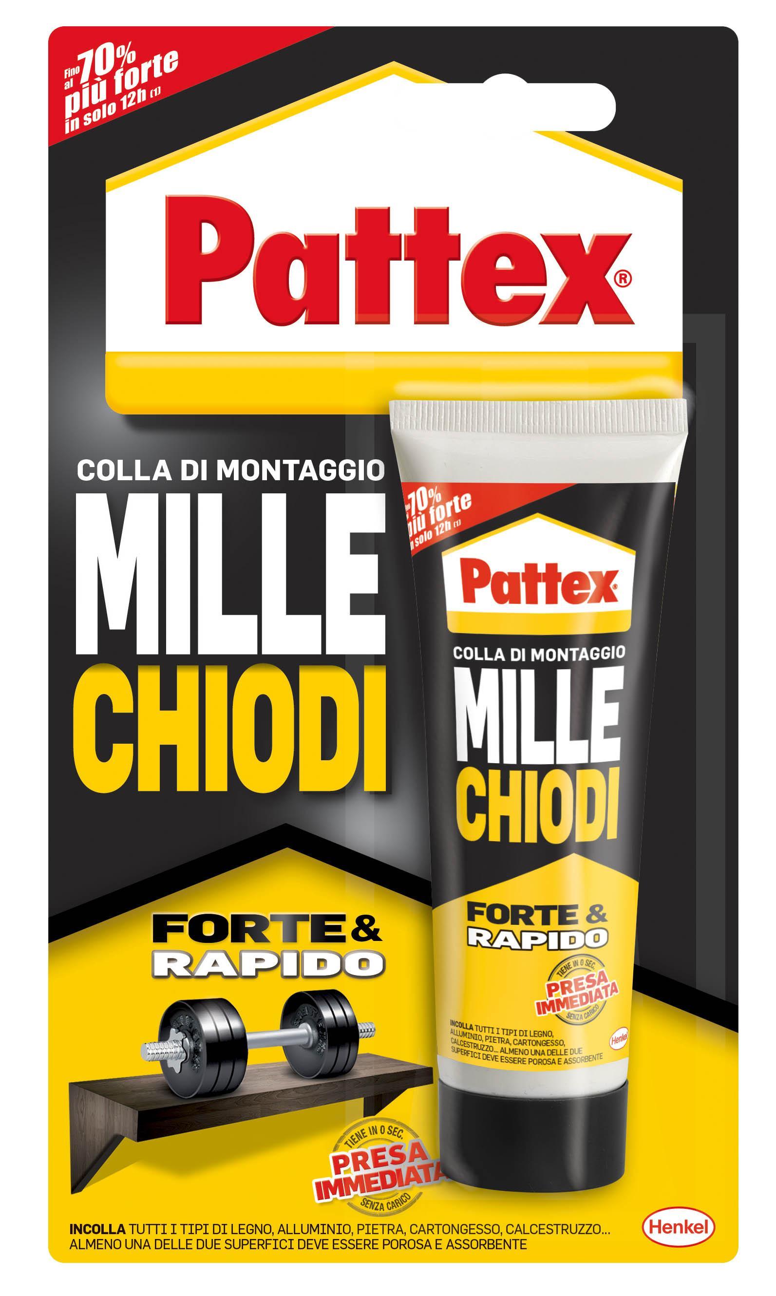 pattex pattex colla millechiodi forte e rapido 100 g - foto 1