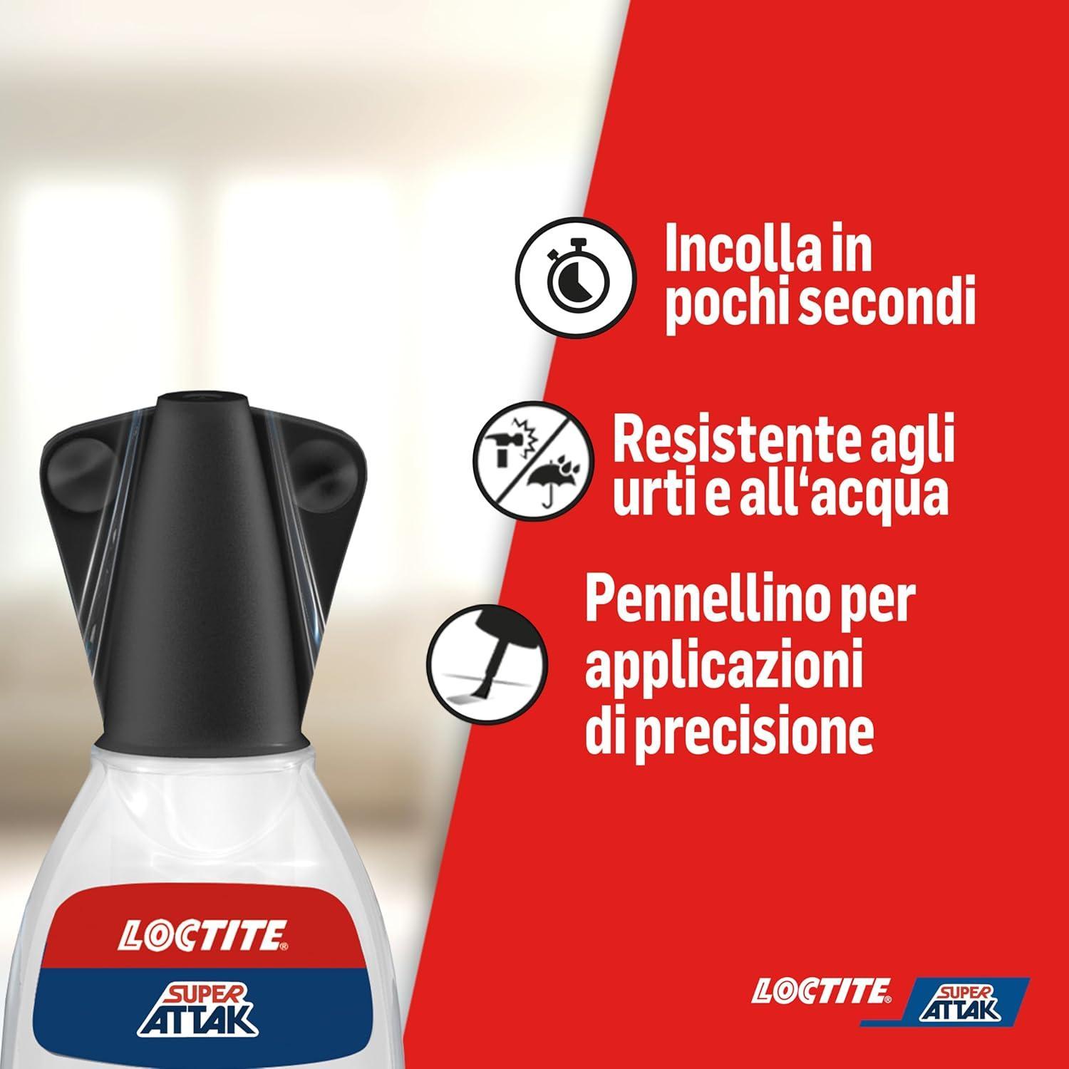 loctite loctite super attak easy brush 5 g con  pennello - foto 4