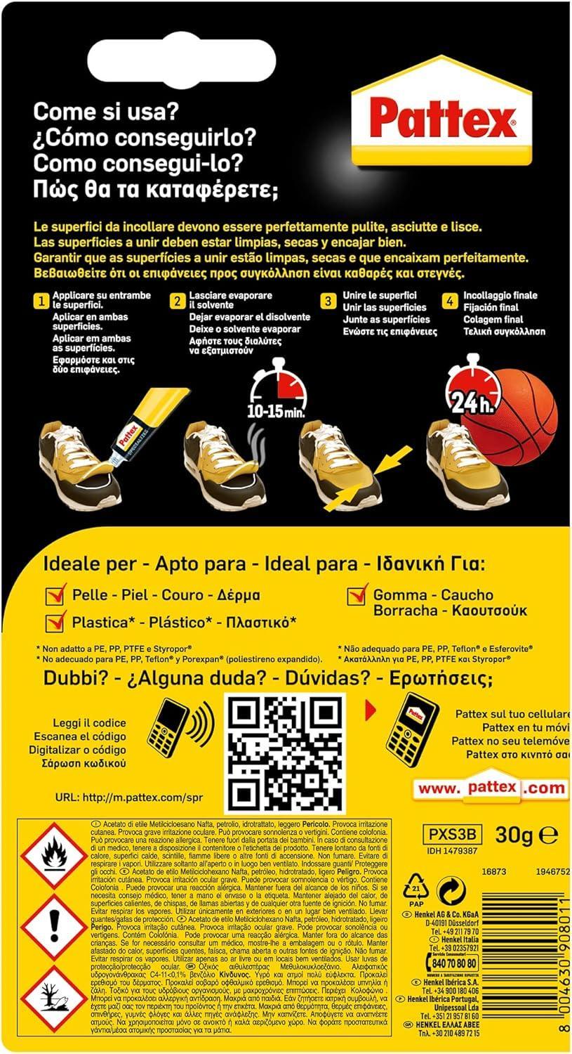 pattex pattex colla special scarpe tubetto da 30 g. - foto 2